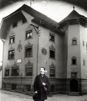 Joseph Victor von Scheffel in S&auml;ckingen am Hallwyler Hof
